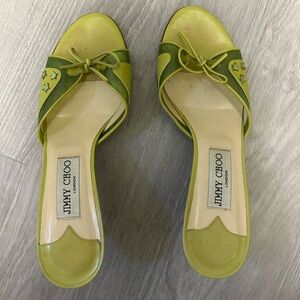 Jimmy Choo green sandals